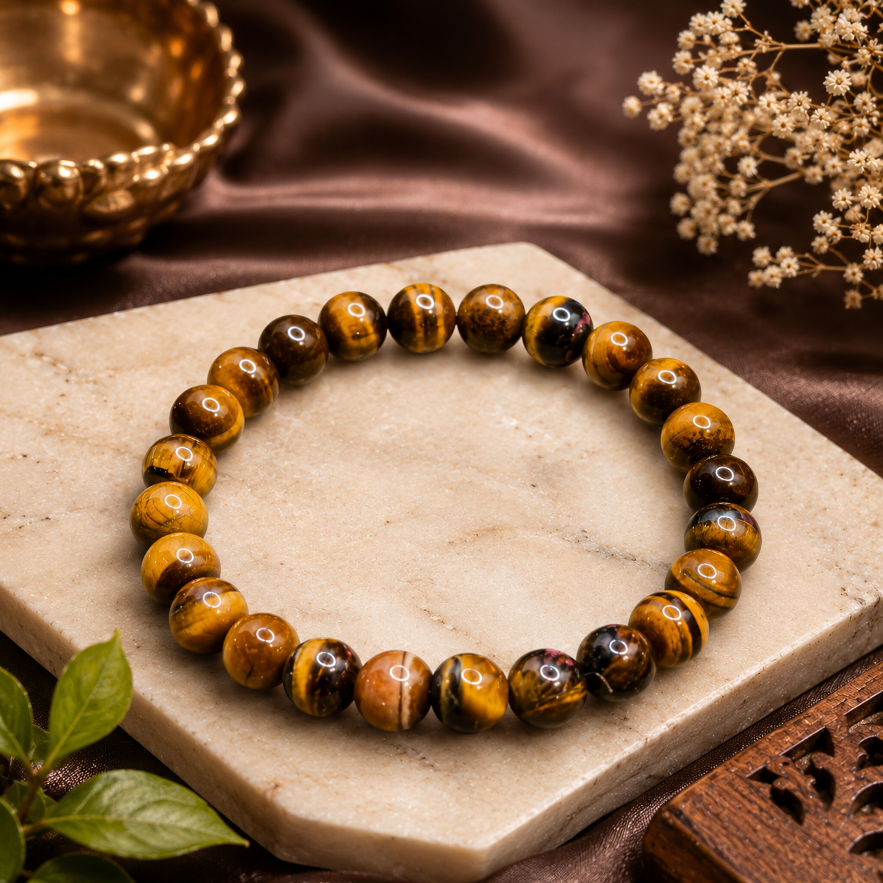 Tiger Eye Bead Bracelet