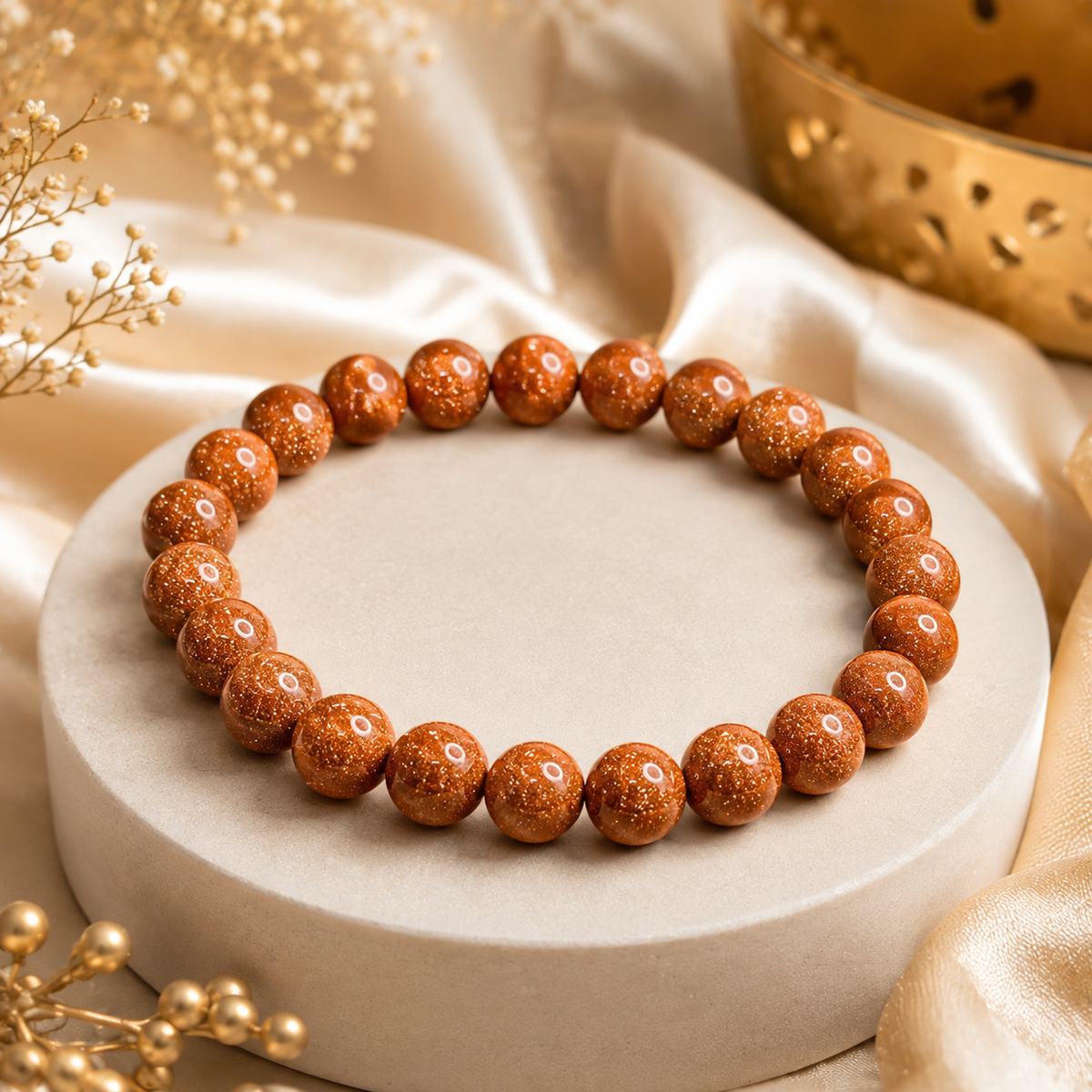 Goldstone Crystal Bracelet