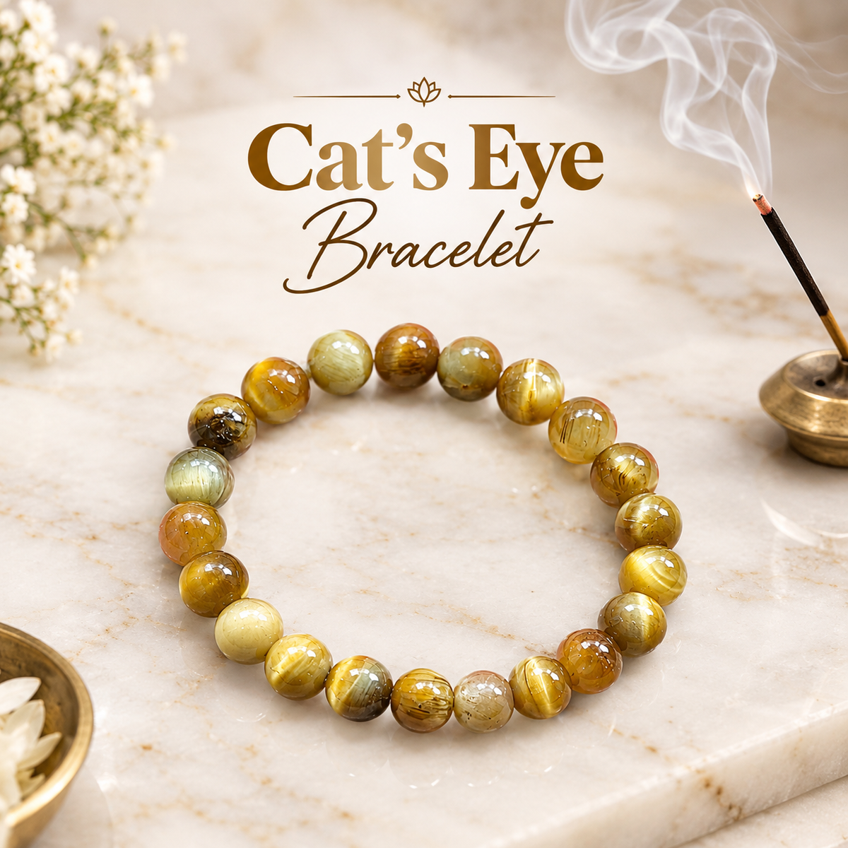Cat's Eye Bracelet - For Sharp Memory and Wisdom